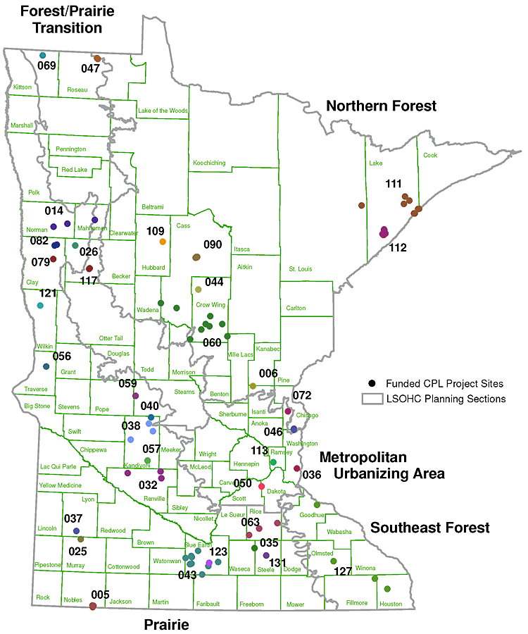 2010 Funded Grants Map