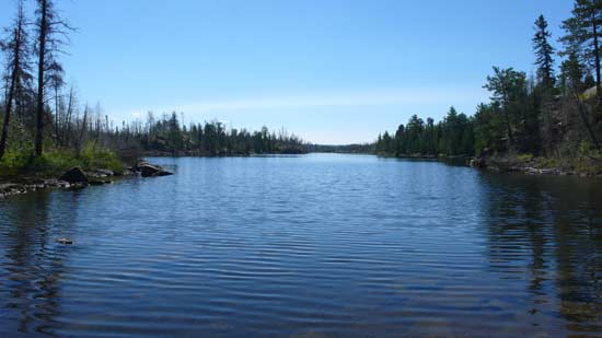 Entry point to Sea Gull Lake.