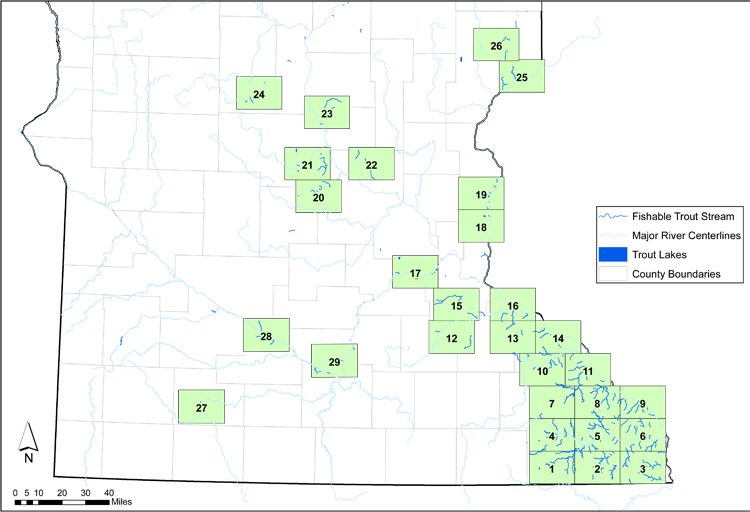 mn dnr lake maps Trout Angling Southern Minnesota Minnesota Dnr